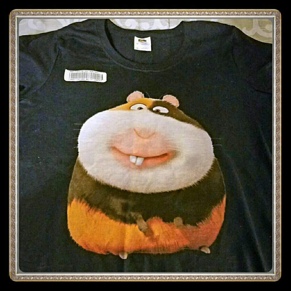 The Secret Life Of Pets Graphic GUINEA PIG Short Sleeve T-shirt. (M)